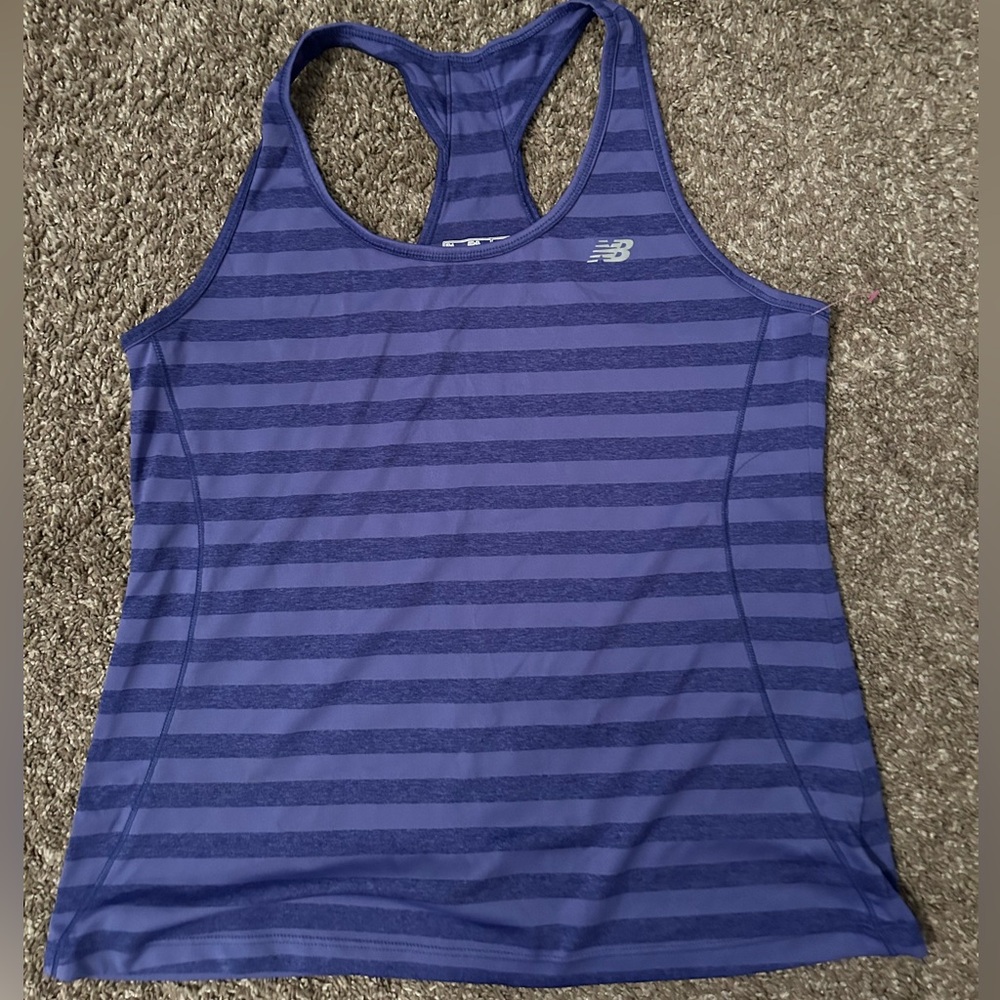New Balance purple razed back tank top size large